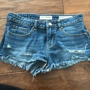 Denim shorts